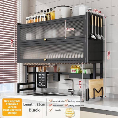 Double Cabin Over The Sink Rack Kitchen Sink Organizer Heavy Quality