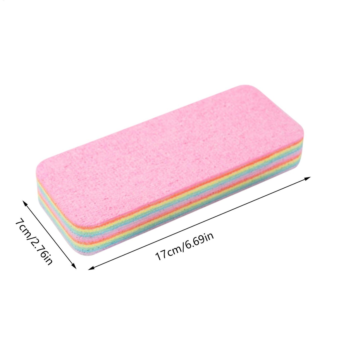 Rainbow Color Pot Dish Sponge, Double Side Dishwashing Sponge, Kitchen Cleaning Cloth