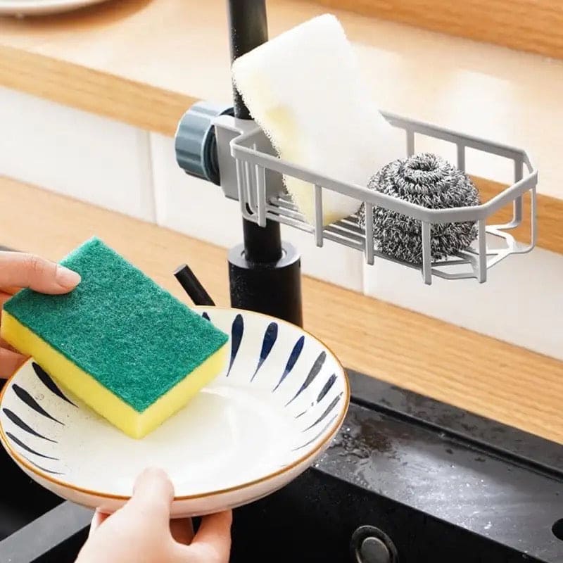 Faucet Shelf Basket, Adjustable Kitchen Sink Drain Rack