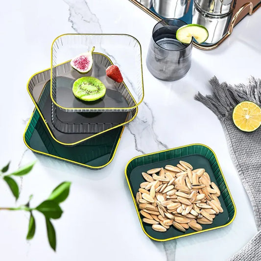 Nordic Mini Snacks Tray Plastic (Pack Of 4)