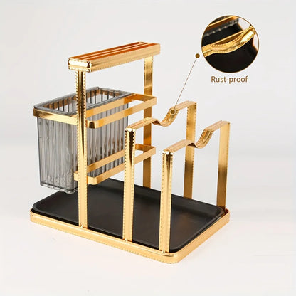 Stainless Steel Luxurious Knife and Chopsticks Rack