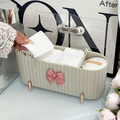 Multipurpose 3 Grid Storage Box With Lid