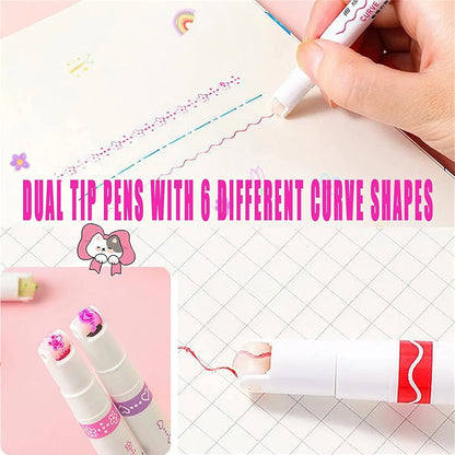6-Piece Set of "Linear Roller Color Highlighters