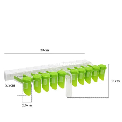 Wall Mounted Spice Bag Storage Rack Punch Free Seasoning Bag