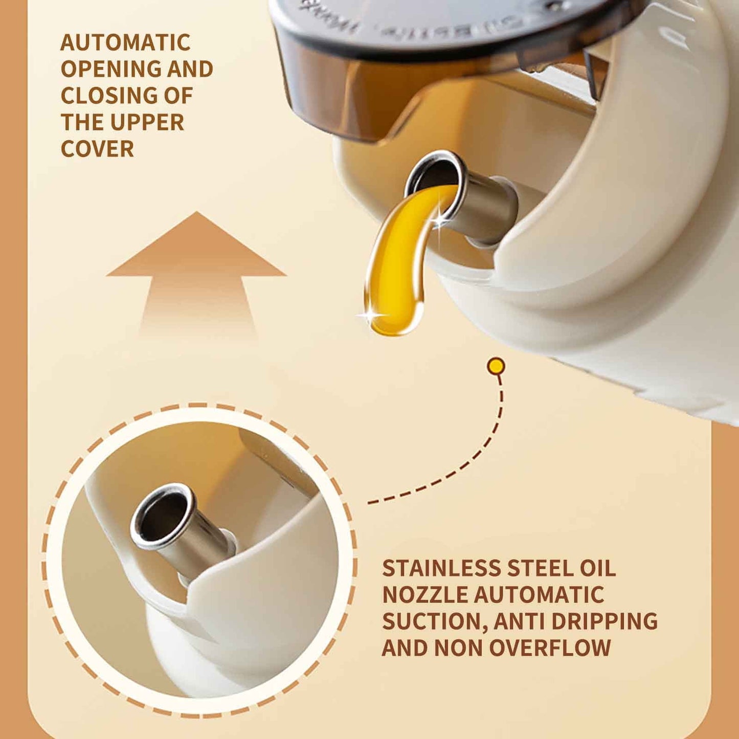 Automatic Glass Oil Dispenser Bottle, Soy Sauce Container