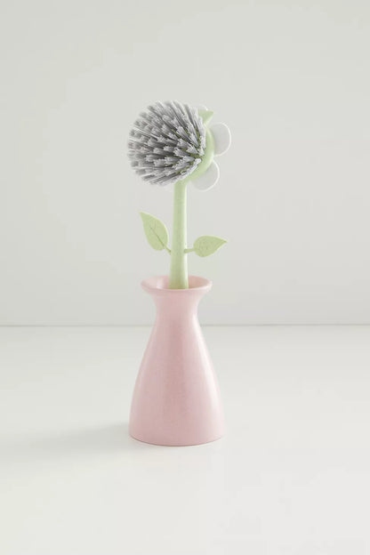 Vase Flower Shape Cleaning Brush