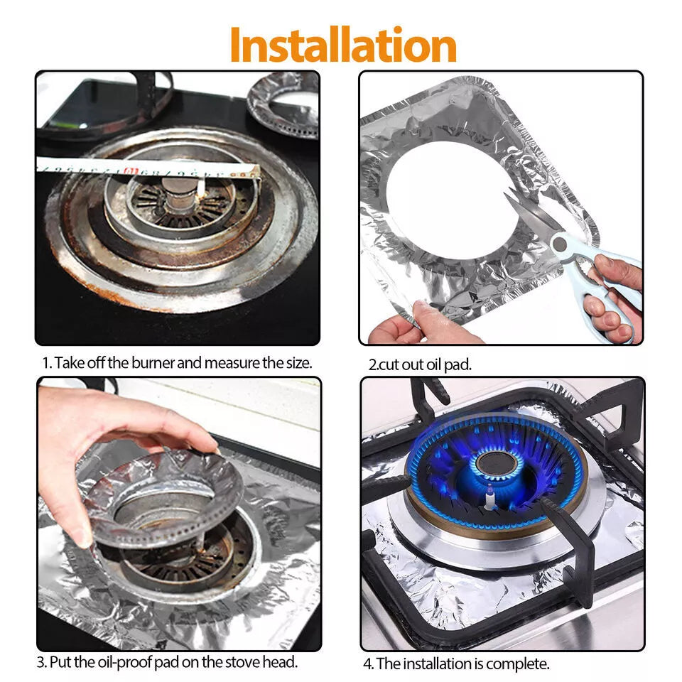 Aluminum Foil Oil Proof Stove Burner Cover