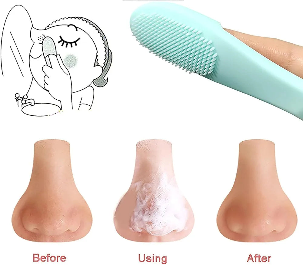 Soft Silicone Facial Cleansing Brush (Pack Of 3)