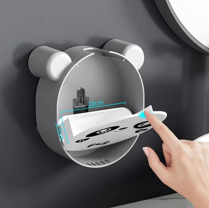 Cute Panda Wall Mounted Soap Box With Lid