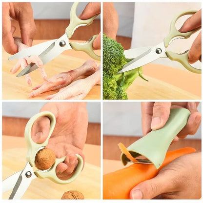 Stainless Steel Scissors & Peeler Set