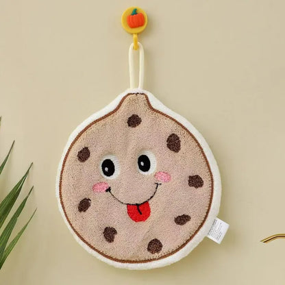 Cute Cartoon Food-Themed Hanging Hand Towels