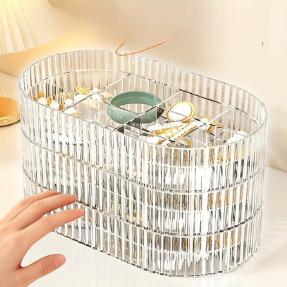 Portable Multiplayer Dustproof Jewelry Organizer Box