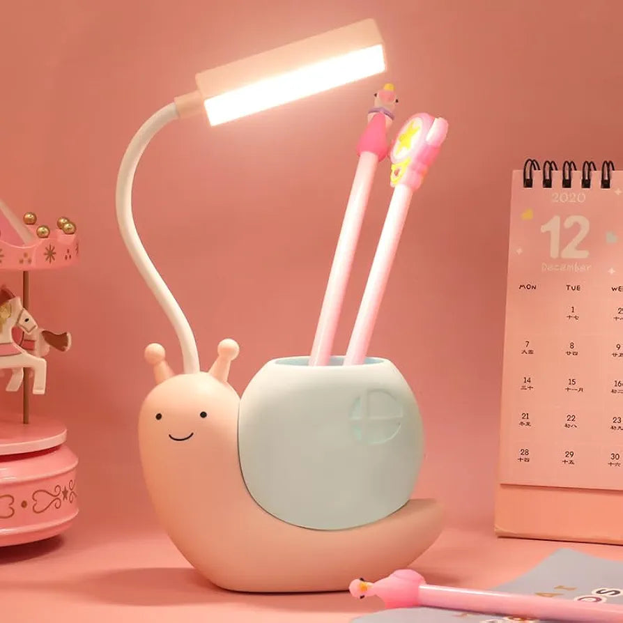 Adjustable Foldable Cartoon Snail LED Desk Lamp