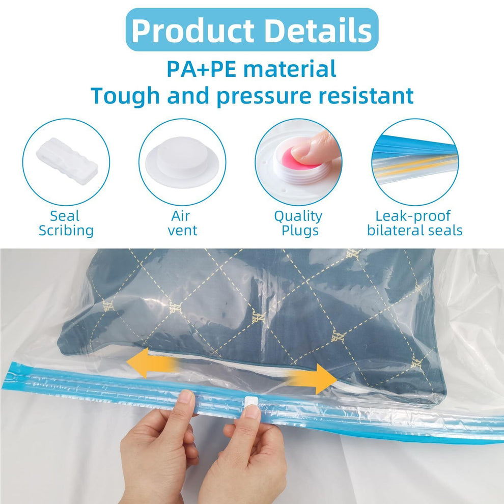 Vacuum Bag 4pcs With Hand Pump