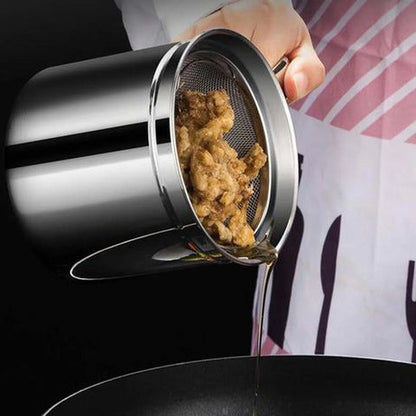 Stainless Steel Oil Filter Pot 1.4 Liter