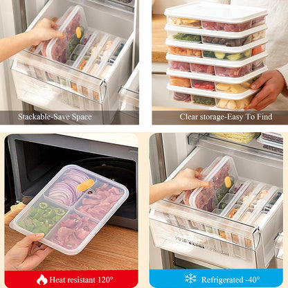 6 Portion Portable Refrigerator Food Storage Box