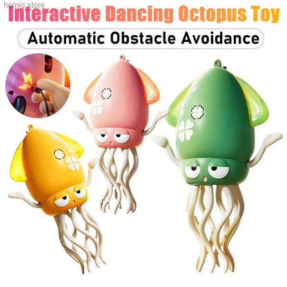 Crawling Octopus Toys with Led Lights Music USB Rechargeable