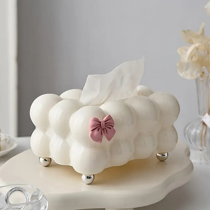 Bubble Bow Tissue Box