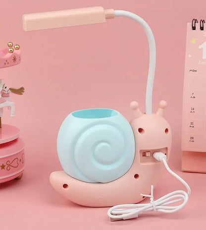 Adjustable Foldable Cartoon Snail LED Desk Lamp