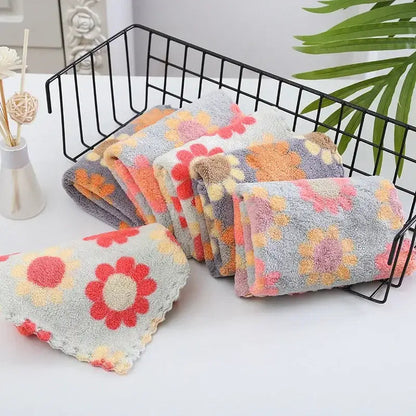 5Pcs Kitchen Cleaning Cloths Soft Absorbent Dishcloth