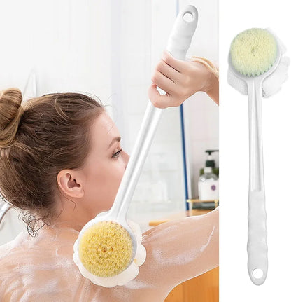 2 In 1 Bath Brush Long Handle