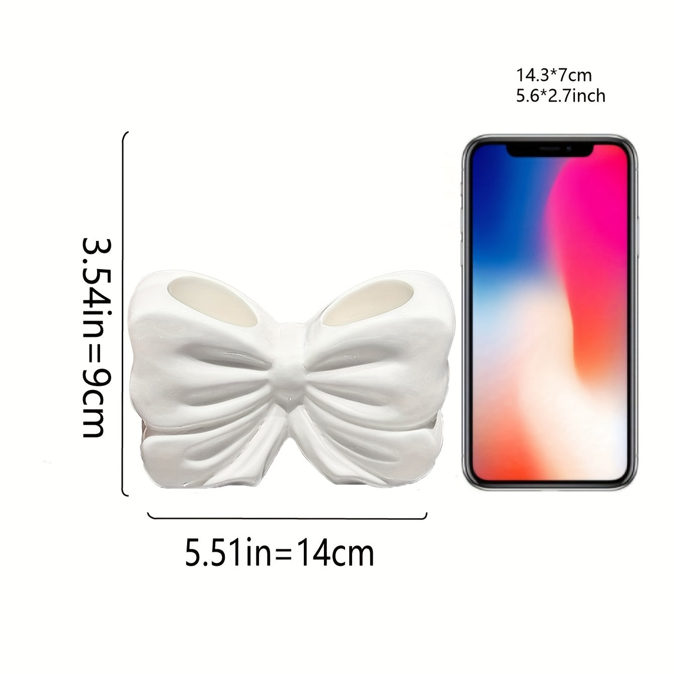 Elegant Cute Bow Shape Cosmetic Brush And Toothbrush Storage Organizer
