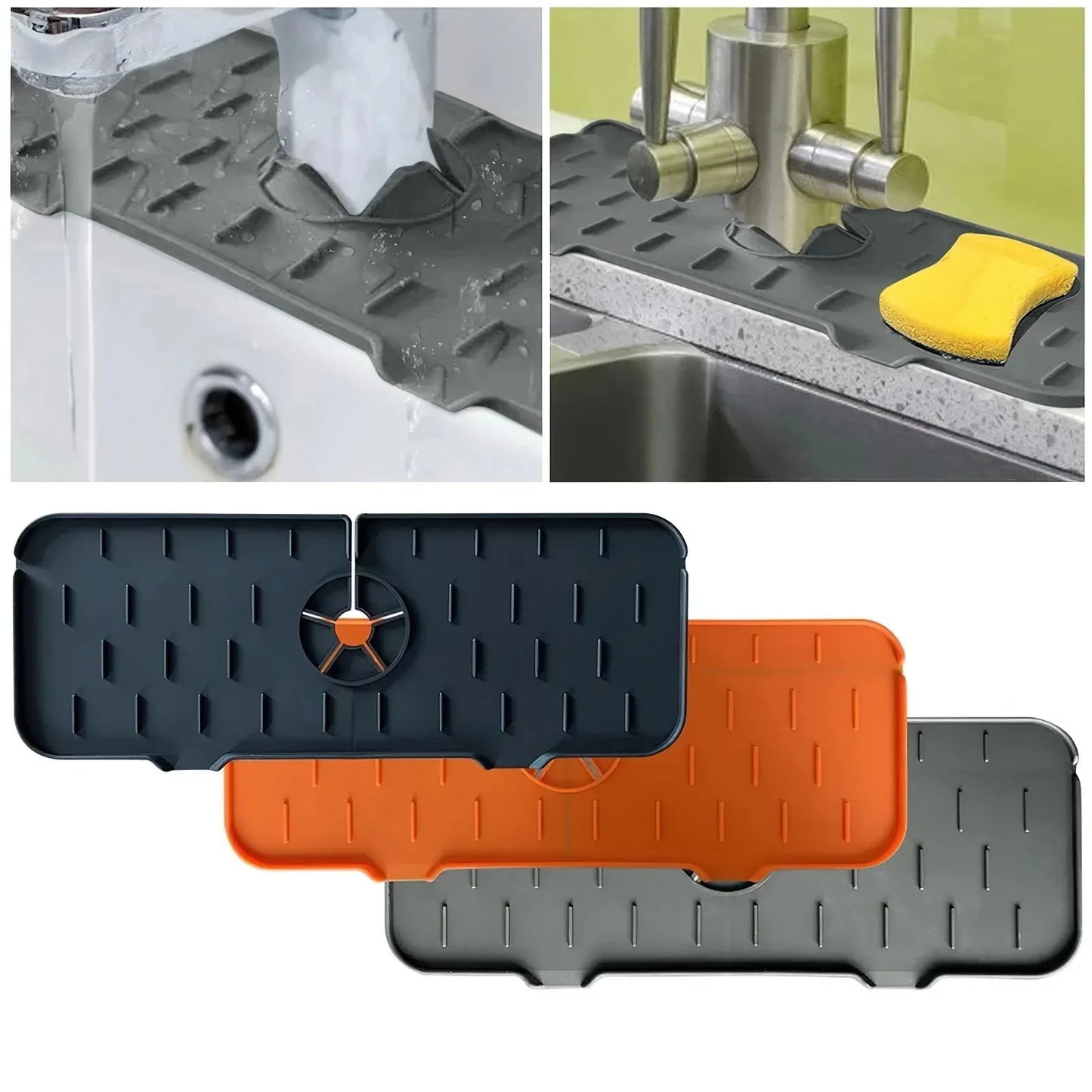 Kitchen Faucet Sink Splash Guard Silicone Sink Faucet Pad Sink Mat