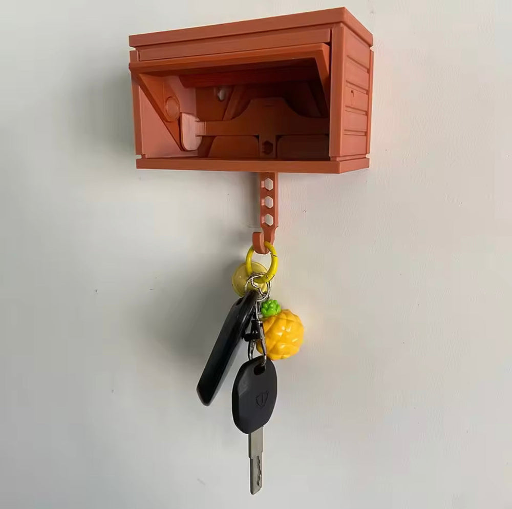 Wall Mounted Car Garage Keys Holder With Model Car Toy