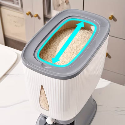 10KG Rice And Cereal Dispenser With Measuring Cup
