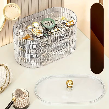 Portable Multiplayer Dustproof Jewelry Organizer Box