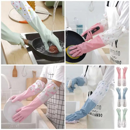 Long Sleeves Dishwashing Gloves