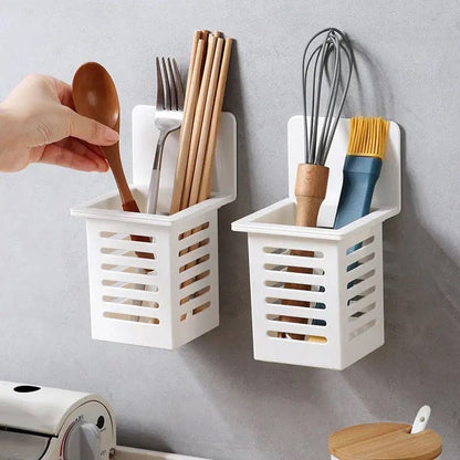 Wall Mounted Kitchen Cutlery Organizer Plastic