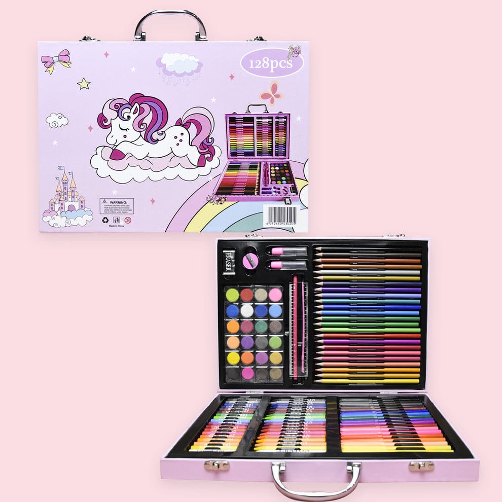 128-Pieces Art Set Creative Coloring Drawing Set For Kids