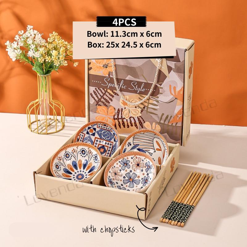 Creative Ceramic Porcelain Bowl Set (Box Packing)