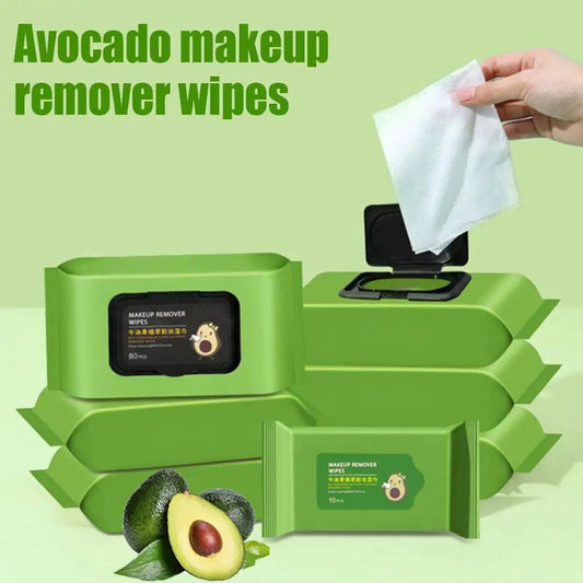 80PCs Avocado Oil Makeup Remover Wipes