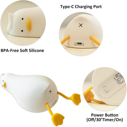 Cute Duck Night Light with Soft Glow