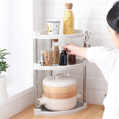 3 Tier Triangle Storage Utility Rack, Corner Organizer Rack