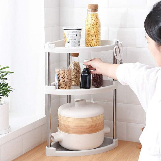 3 Tier Triangle Storage Utility Rack, Corner Organizer Rack