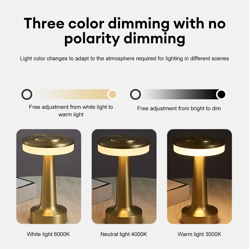 Modern Touch Wireless Led Desk Lamp
