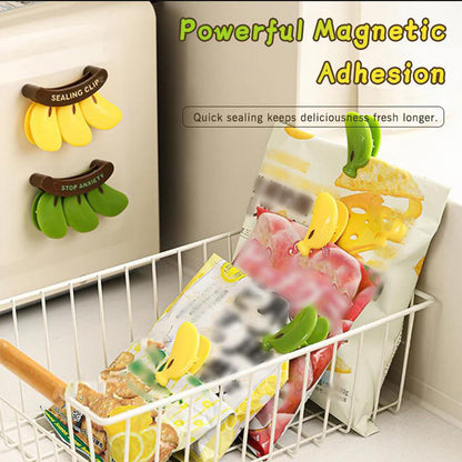 Banana Shaped Magnetic Food Sealing Clips