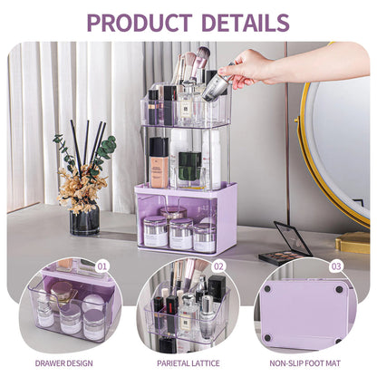 Luxury 3 Tier Cosmetics & Skincare Organizer