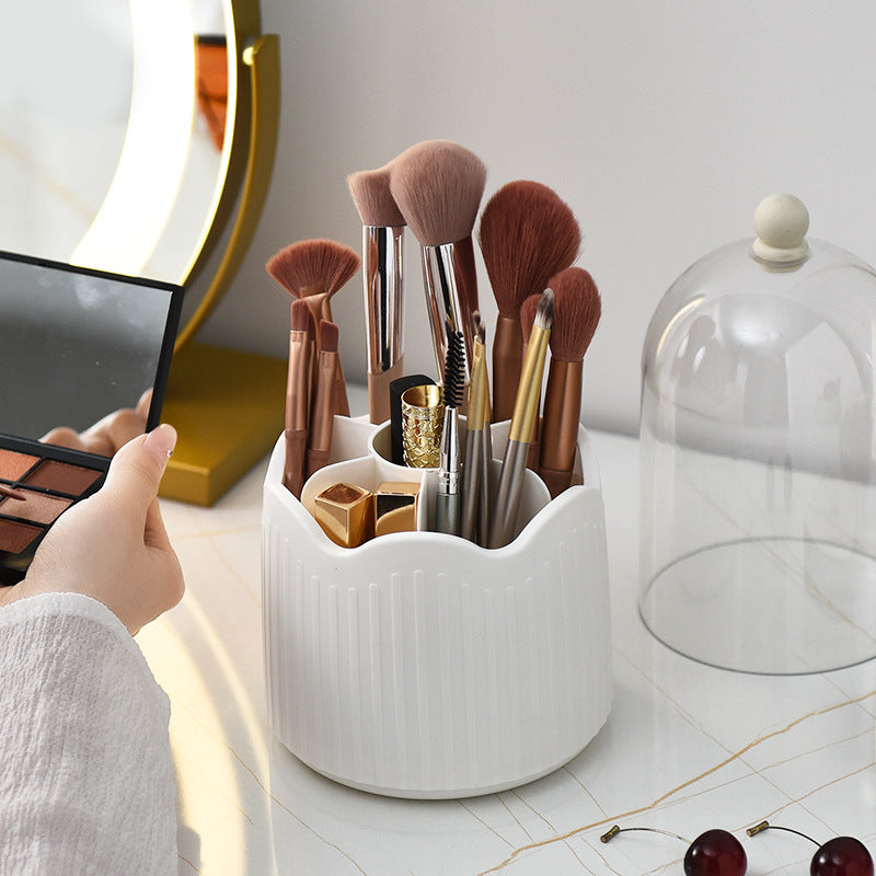 Dustproof Rotating Makeup Brush Holder