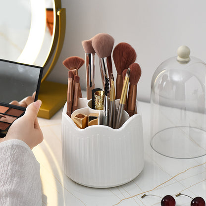 Dustproof Rotating Makeup Brush Holder