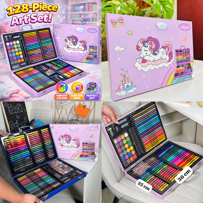 128-Pieces Art Set Creative Coloring Drawing Set For Kids