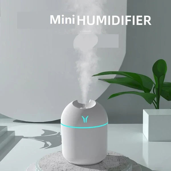 Portable Mini Air Humidifier – USB Desktop Humidifier for Car, Bedroom & Office