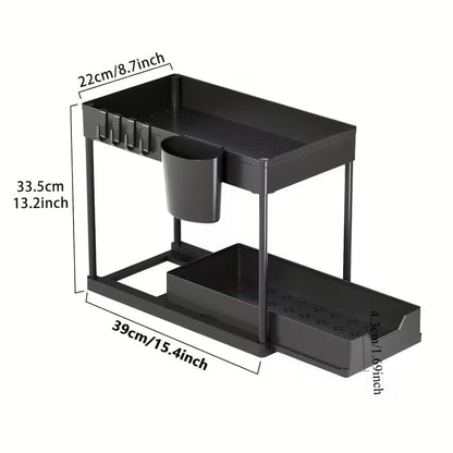 2 Tier Under Sink Organizer Rack