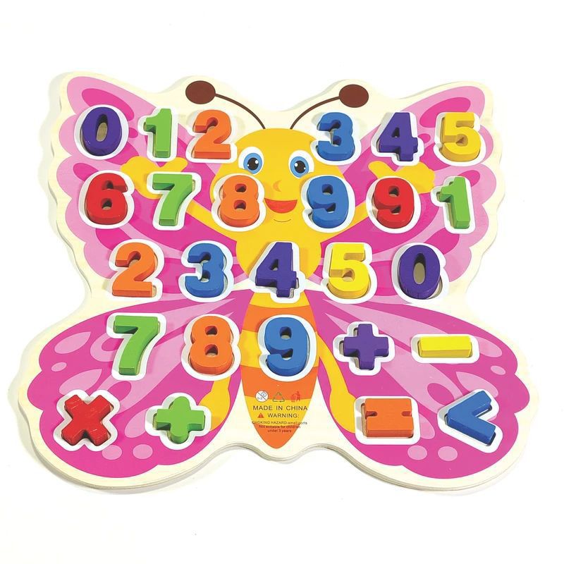 Wooden Learning Board with Alphabet Numeric and Characters