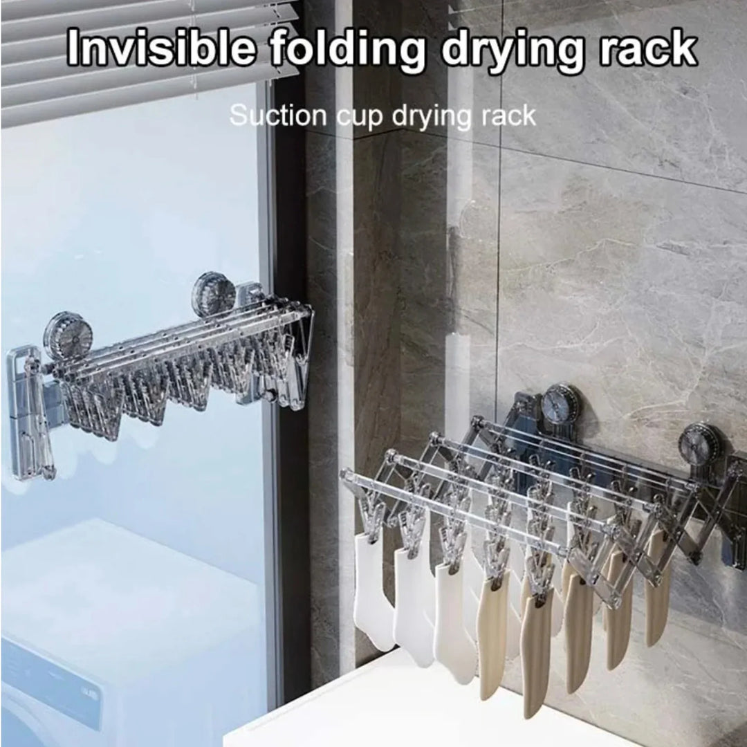 Wall-Mounted Foldable Socks Drying Rack