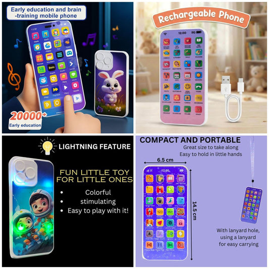Educational Toy Phone Rechargeable For Kids
