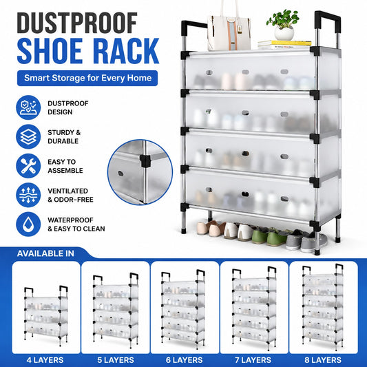 Multi Layer Dust-Proof Shoe Rack (Box Packing Premium Quality)